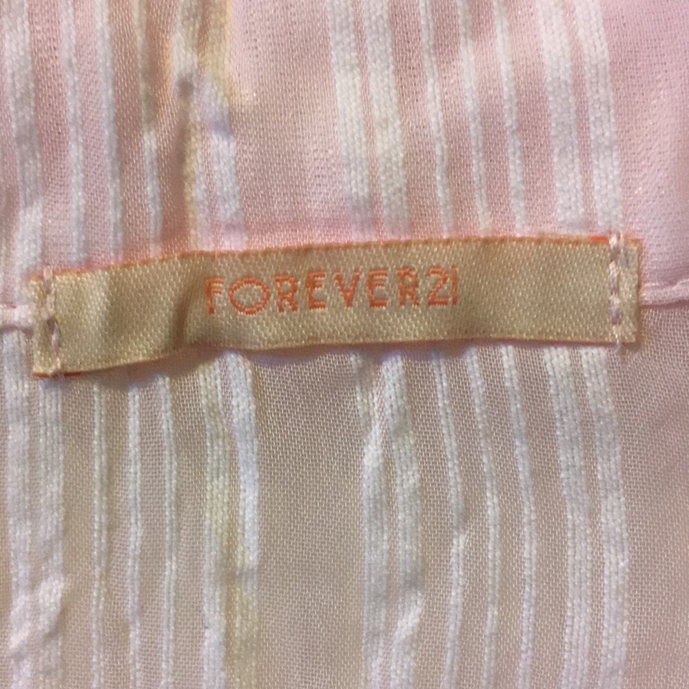 Pink sheer button up - Picture 3 of 3